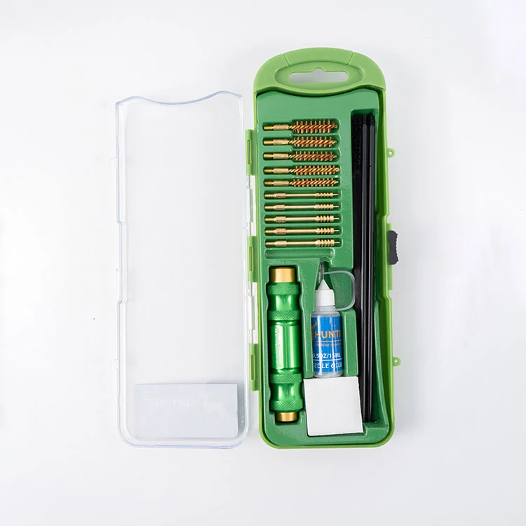 Alumíniumötvözet anyagú puskatisztító készlet